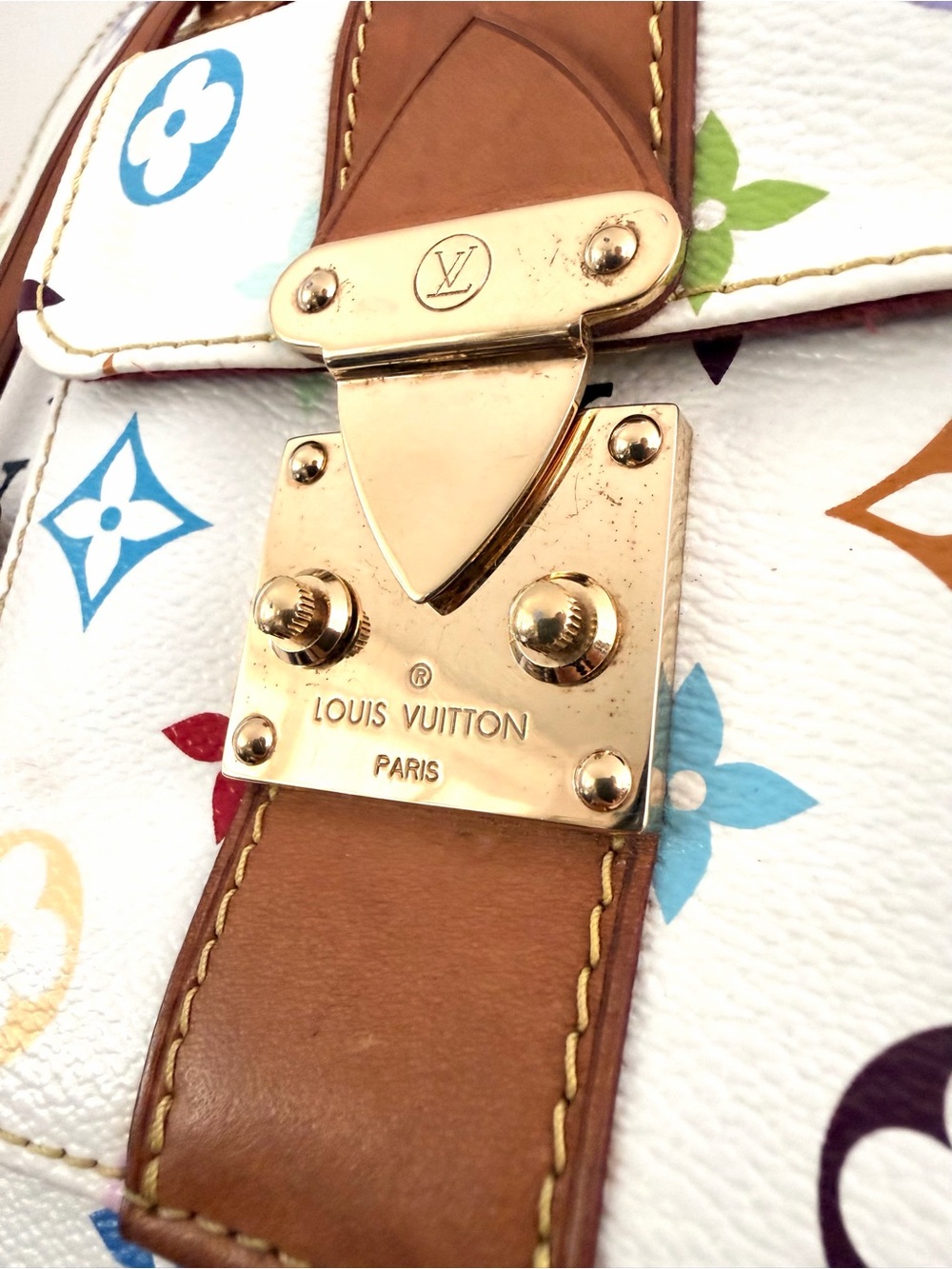 LOUIS VUITTON Multicolore Alma GM Murakami White M40441 - Picture 8 of 11